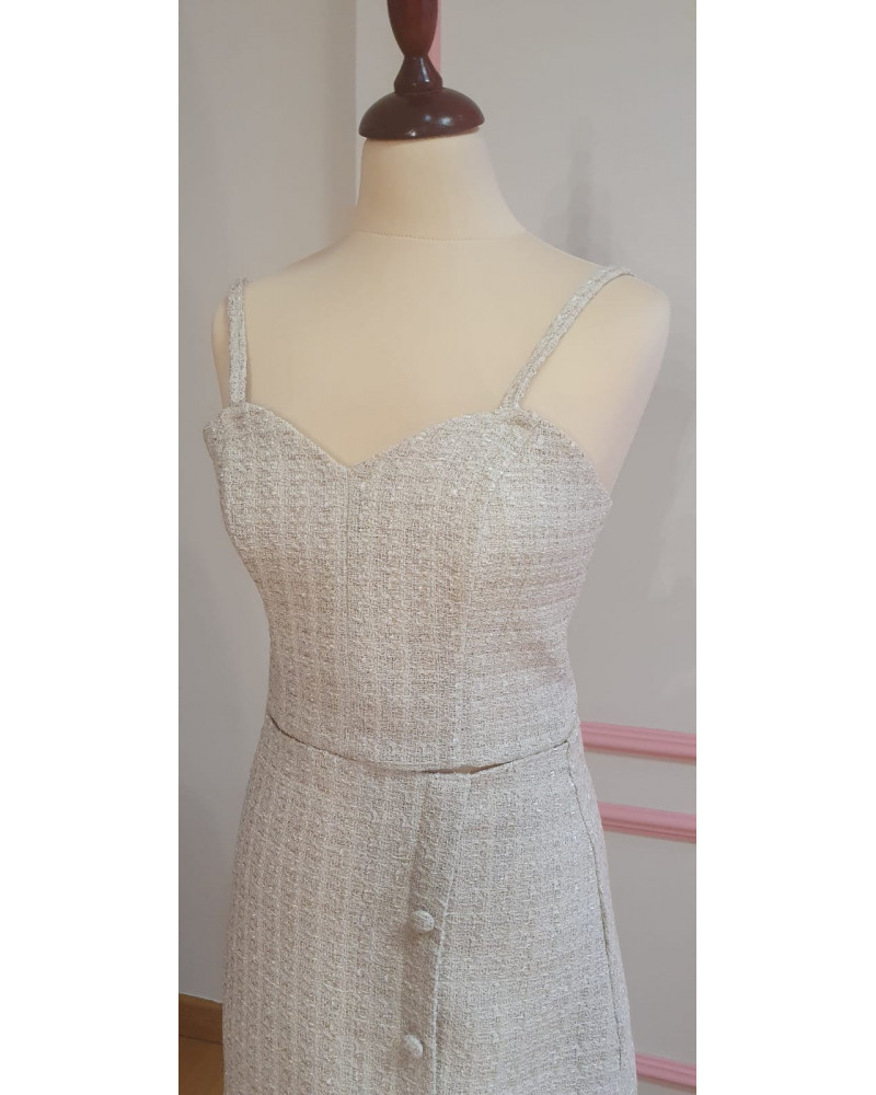 Tweed Icon Crop top for women