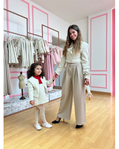 High-Waisted Pleated Pants