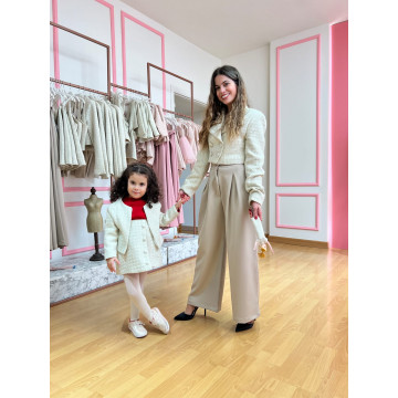 High-Waisted Pleated Pants for Women