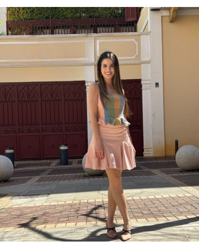 Freesia Top with Mixed Colors for women