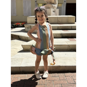 The Freesia Dress with Mixed Colors