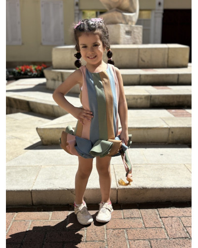 The Freesia Dress with Mixed Colors