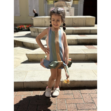 The Freesia Dress with Mixed Colors