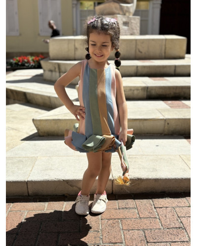 The Freesia Dress with Mixed Colors