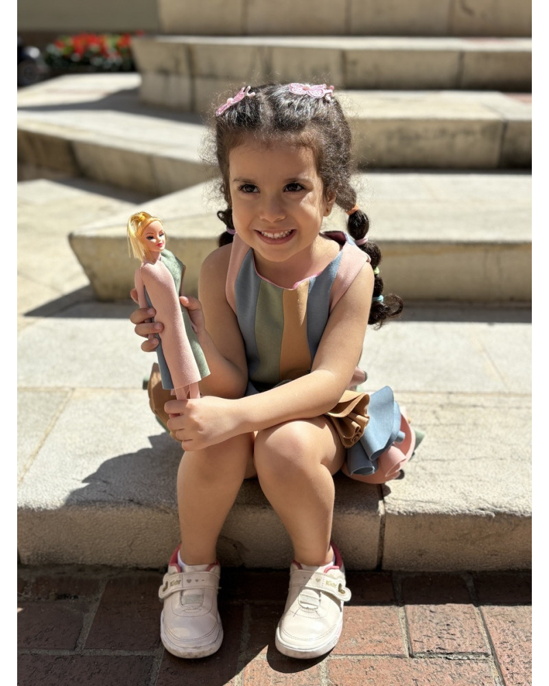 The Freesia Dress with Mixed Colors