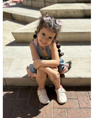 The Freesia Dress with Mixed Colors